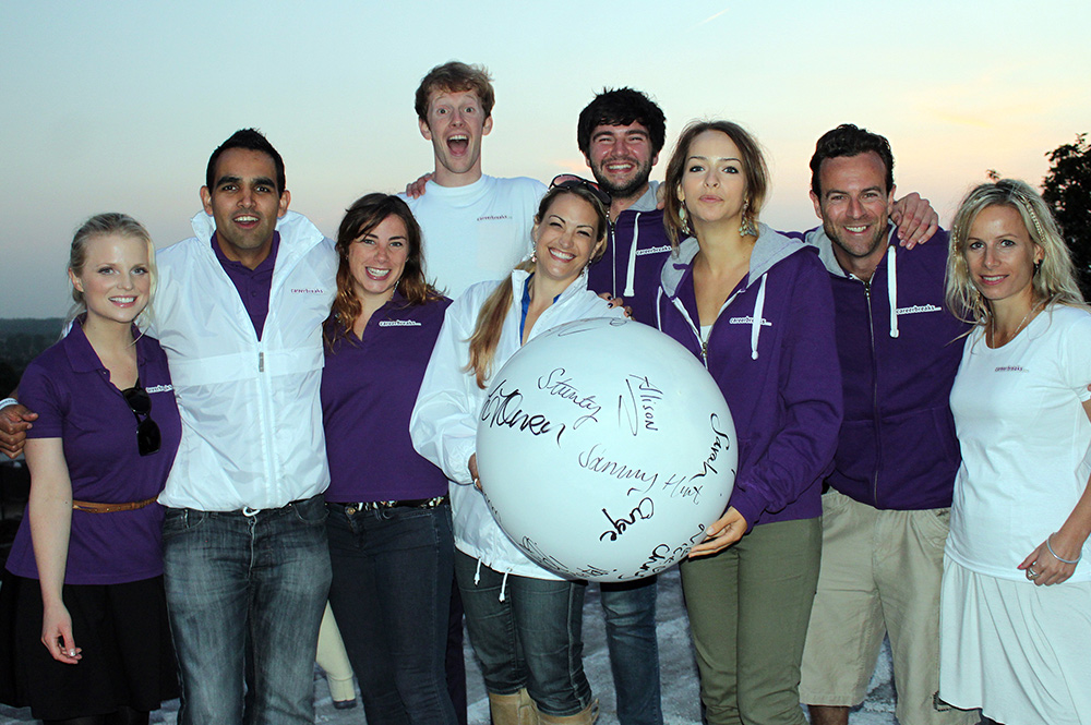 Group staff of people representing a WTG brand career break